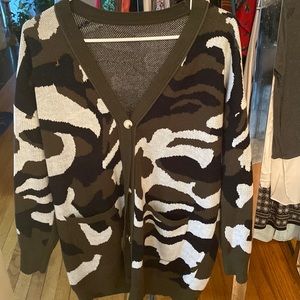 Camo cardigan